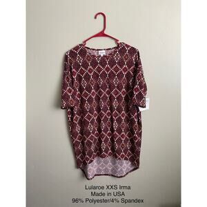 Lularoe XXS Aztec Print Irma Tunic